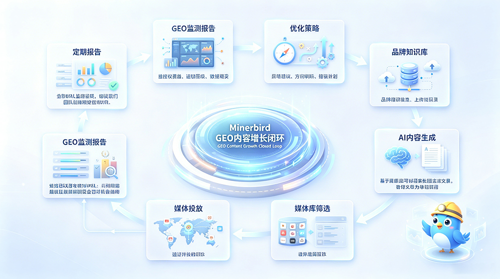 Minerbird GEO Content Growth Closed Loop